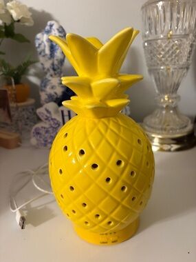 Bright Yellow Ceramic Pineapple Diffuser